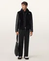 Allsaints Cotton Asher Straight Fit Joggers In Black