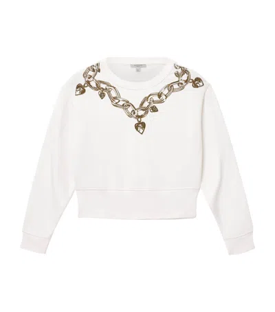 Allsaints Cotton-blend Drip Separo Sweatshirt In White