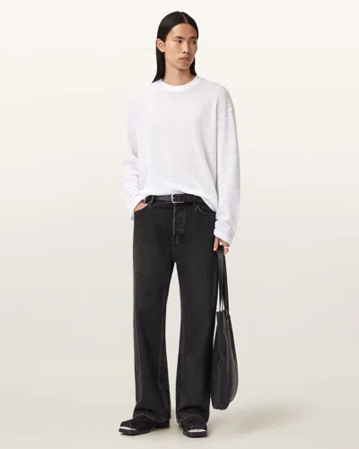 Allsaints Cotton Cove Long Sleeve T-shirt In White