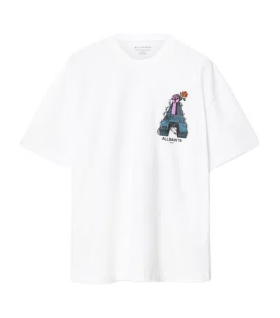 ALLSAINTS COTTON DEFIANCE PRINT T-SHIRT
