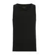 Allsaints Cotton Edwards Tank Top In Black