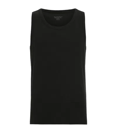 Allsaints Cotton Edwards Tank Top In Black