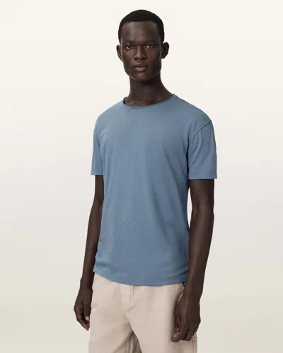 Allsaints Cotton Figure Crew Neck Raw Edge T-shirt