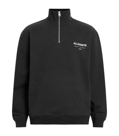 Allsaints Cotton Half-zip Underground Sweatshirt