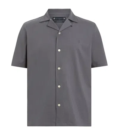 Allsaints Cotton Hudson Shirt In Grey