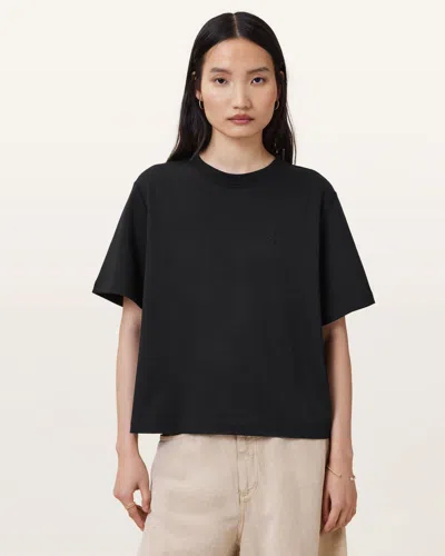 Allsaints Cotton Lisa Haven T-shirt In Black