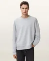Allsaints Cotton Milo Oversized Cotton Sweatshirt In Gray