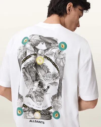 Allsaints Mysteries Oversized Graphic T-shirt In Multi