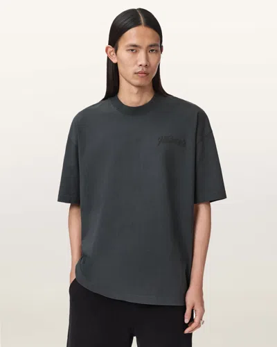Allsaints Cotton Odyssey Short Sleeve Crew T-shirt In Black