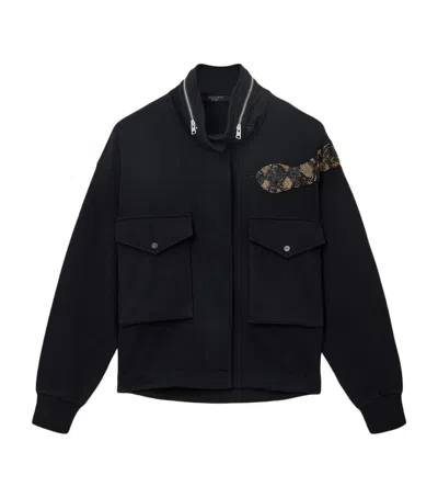 ALLSAINTS COTTON OUROS CLAIRE BOMBER JACKET