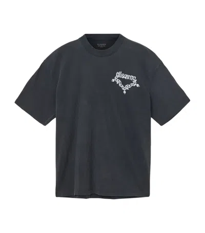 ALLSAINTS COTTON PRINTED DRIP T-SHIRT