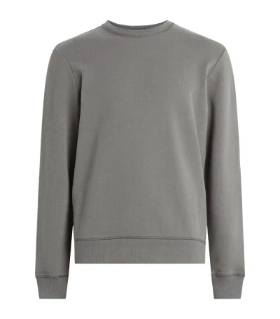 Allsaints Cotton Raven Sweatshirt In Grey