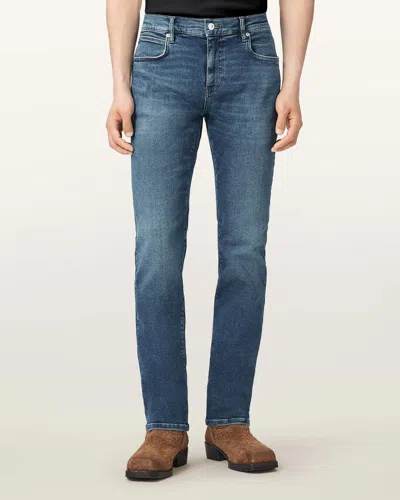 Allsaints Cotton Sid Skinny Denim Ultra Jeans In Blue