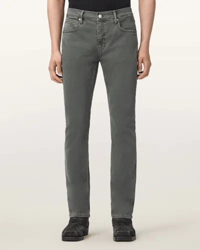 Allsaints Cotton Sid Skinny Denim Ultra Jeans In Gray