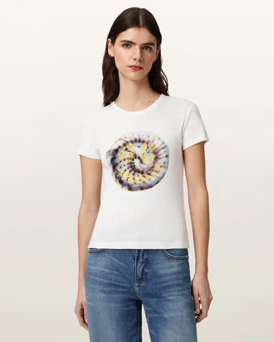 Allsaints Spun Out Slim Fit Stevie T-shirt In White