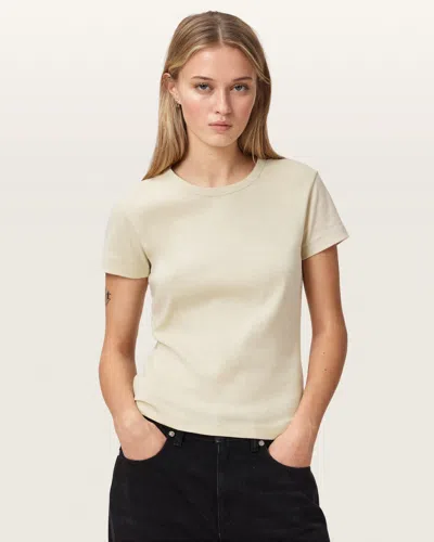 Allsaints Cotton Stevie Slim Fit Short Sleeve T-shirt In Neutral