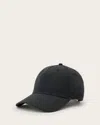 Allsaints Cotton Trip Heart Baseball Cap In Black