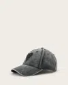 Allsaints Cotton Trip Logo Baseball Cap In Gray