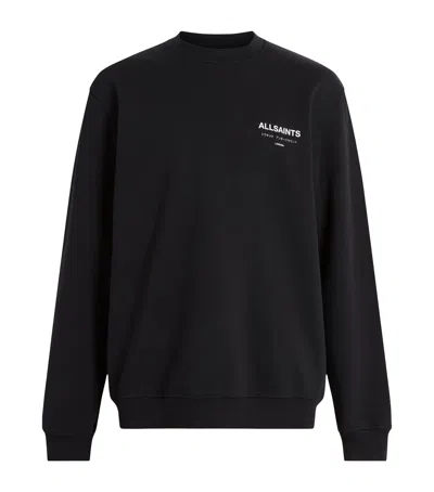 Allsaints Cotton Underground Sweatshirt In Black