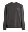 Allsaints Mens Shaded Grey Underground Graphic-print Cotton Sweatshirt