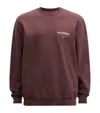 Allsaints Mens Deep Mauve Pur Underground Graphic-print Cotton Sweatshirt In Multi
