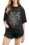 ALLSAINTS COVENANT OVERSIZE EMBELLISHED COTTON GRAPHIC T-SHIRT