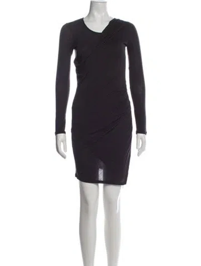Pre-owned Allsaints Cowl Neck Mini Dress In Black