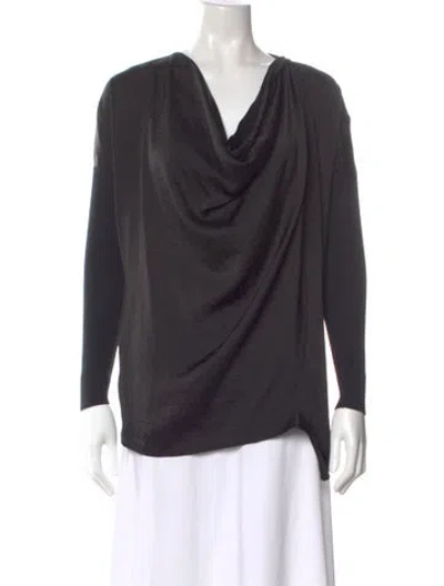 Pre-owned Allsaints Cowl Neck Sweater In Gray