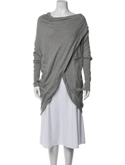 Pre-owned Allsaints Cowl Neck Sweater In Grey