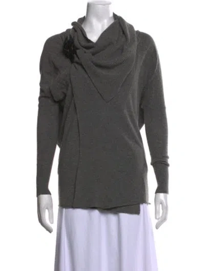 Pre-owned Allsaints Cowl Neck Sweater In Grey