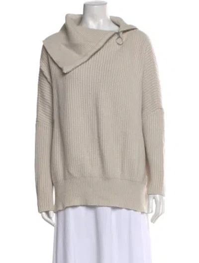 Pre-owned Allsaints Cowl Neck Sweater In Neutral