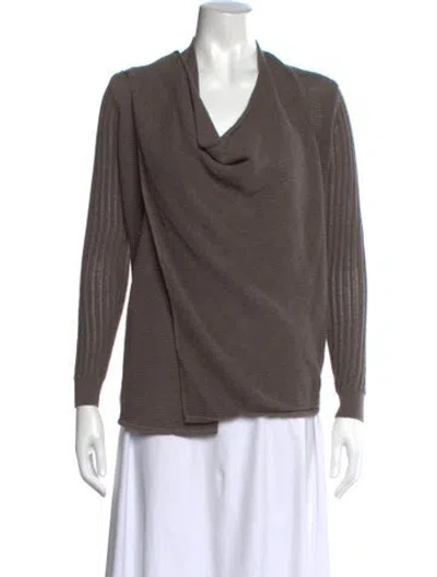 Pre-owned Allsaints Cowl Neck Sweater In Neutrals