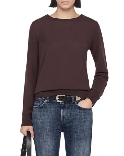 Allsaints Coyte Wool Crewneck Sweater In Brown