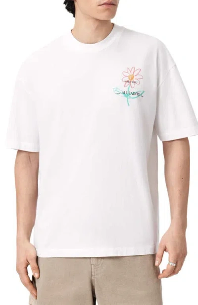 Allsaints Crayo Floral Cotton Graphic T-shirt In Neutral