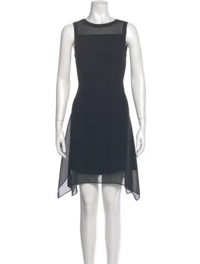 Pre-owned Allsaints Crew Neck Knee-length Dress W/ Tags In Black