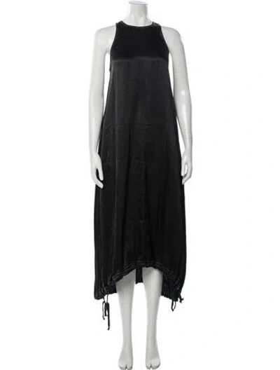 Pre-owned Allsaints Crew Neck Long Dress In Multi