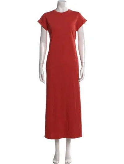 Pre-owned Allsaints Crew Neck Long Dress In Neutral