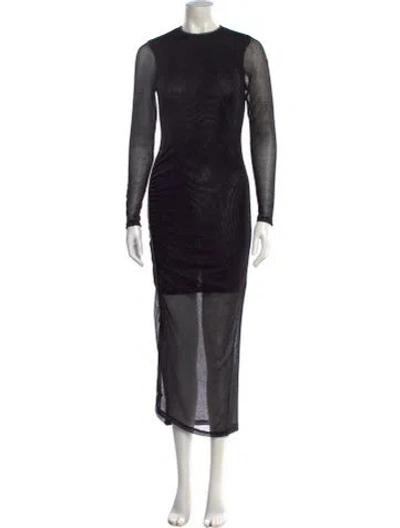 Pre-owned Allsaints Crew Neck Long Dress W/ Tags In Multi