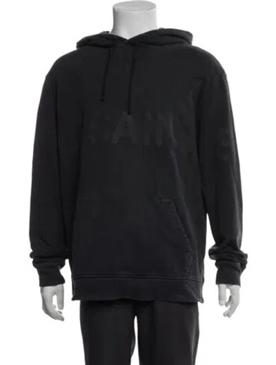 Pre-owned Allsaints Crew Neck Long Sleeve Hoodie In Black