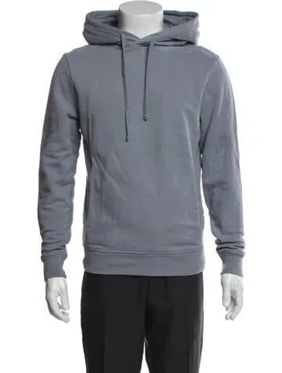 Pre-owned Allsaints Crew Neck Long Sleeve Hoodie In Blue