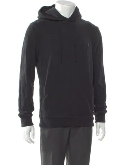 Pre-owned Allsaints Crew Neck Long Sleeve Hoodie In Grey