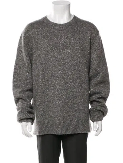 Pre-owned Allsaints Crew Neck Long Sleeve Pullover In Gray