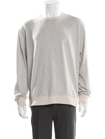 Pre-owned Allsaints Crew Neck Long Sleeve Sweatshirt In Gray