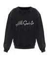Allsaints Chains Pippa Embellished Sweatshirt In Black
