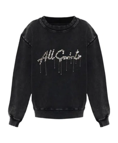 ALLSAINTS CREW NECK LONG-SLEEVED SWEATSHIRT