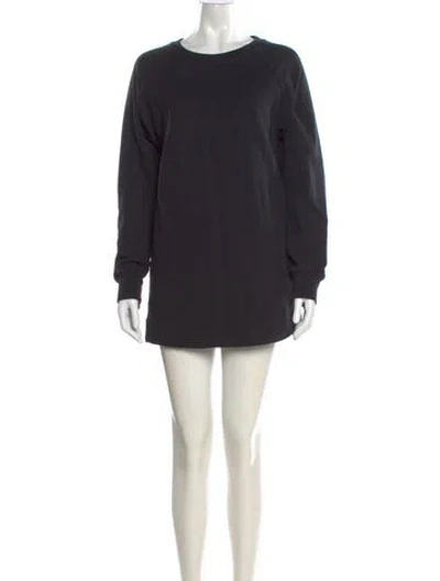 Pre-owned Allsaints Crew Neck Mini Dress In Black