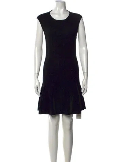 Pre-owned Allsaints Crew Neck Mini Dress In Black