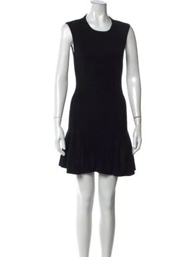Pre-owned Allsaints Crew Neck Mini Dress In Black