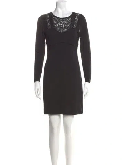 Pre-owned Allsaints Crew Neck Mini Dress In Gray