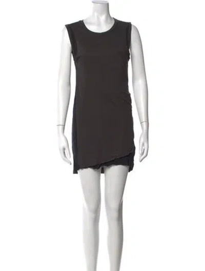 Pre-owned Allsaints Crew Neck Mini Dress In Multi